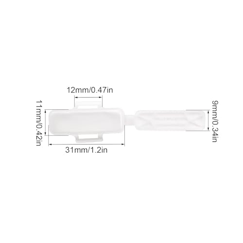 LERANXIN 30 Stück Kabelbeschriftung Erkennungsbox, Kabel Beschriftung, Wasserdicht Transparent Kabeletiketten, Kabelbeschriftung Clip für Kennzeichnung und Sortierung