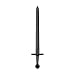 Cold Steel 92BKSZ Rubber Training, Medieval Sword (Waister)