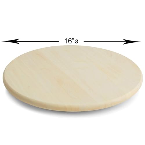 Image of Woodard & Charles Round Lazy Susan Turntable with Stainless Steel Ball Bearing Mechanism (Whitewash) ★★Pack of 6★★