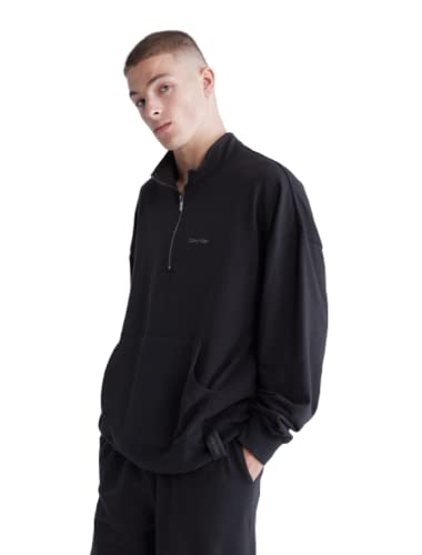Calvin Klein Men's Modern Cotton Lounge 1/4 Zip Sweatshirt