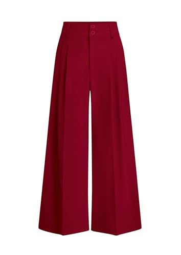 Image of PRETTYGARDEN Women's High Waisted Wide Leg Dress Pants