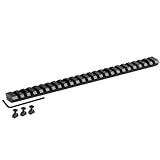 Ltnsimy 24 Slot Aluminum Picatinny Rail for Mlok, 10 Inch Long Sturdy Picatinny Rail, Easy to Install and Use, Comes with T-Nuts & Screws & Hex Wrench