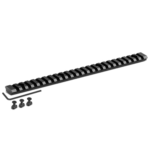 Ltnsimy 24 Slot Aluminum Picatinny Rail for Mlok, 10 Inch Long Sturdy Picatinny Rail, Easy to Install and Use, Comes with T-Nuts & Screws & Hex Wrench