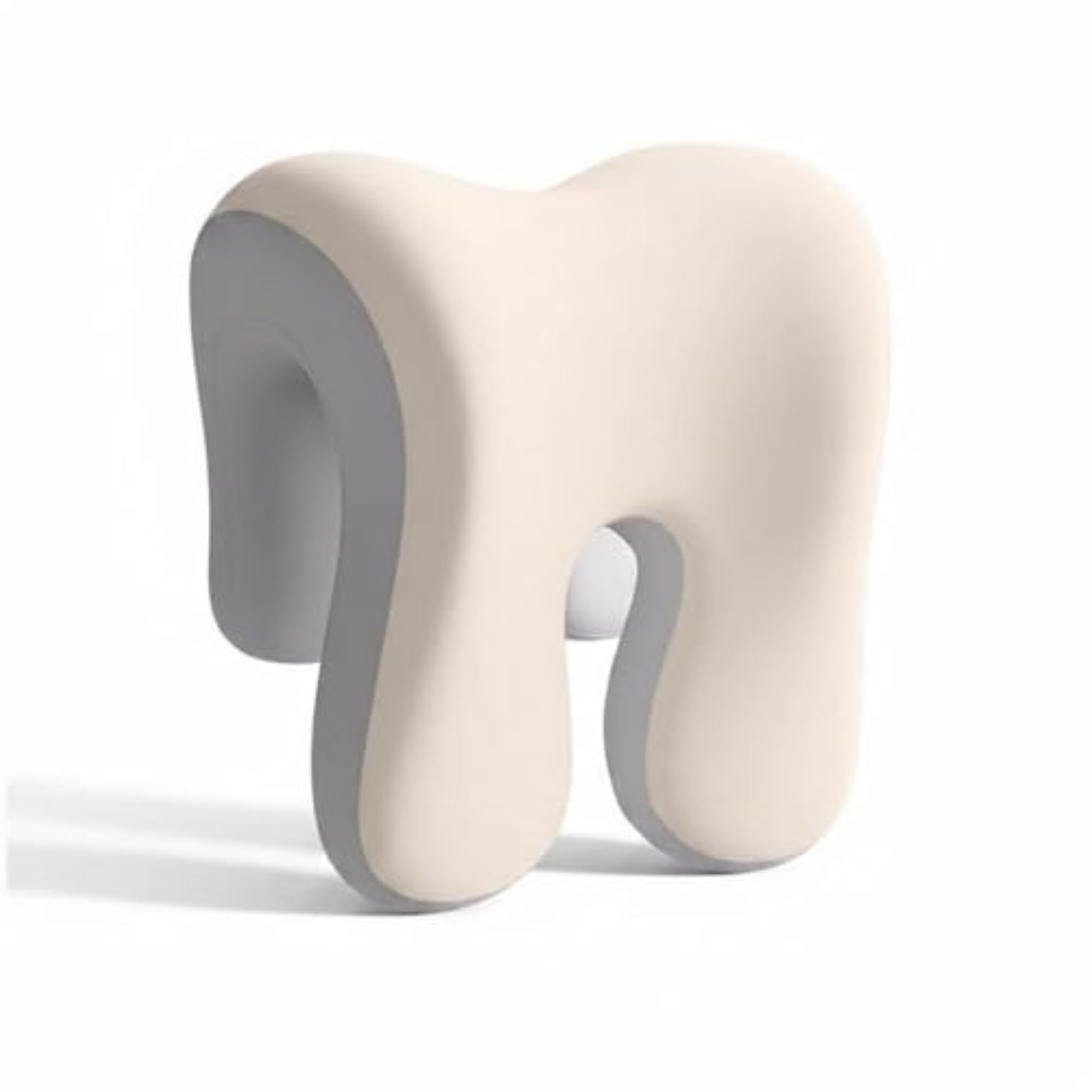 Ergonomic Office Chair Headrest Pillow, Attachable Gray Headrest