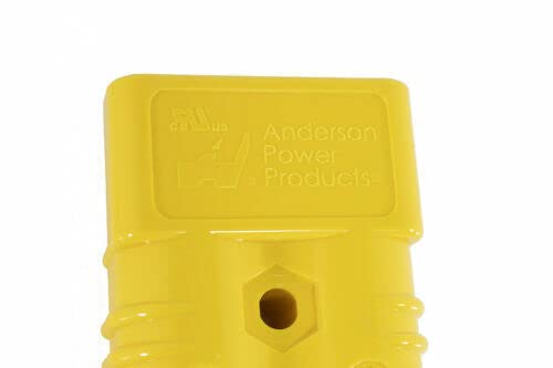2X Anderson Connector 1/0 AWG Gauge Yellow Power Ground Quick Disconnect SB175