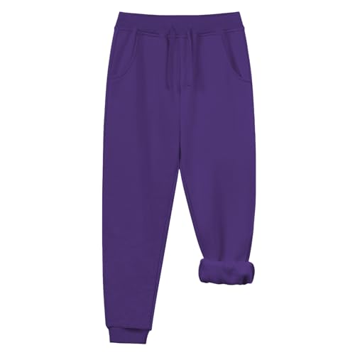 QBK Toddler to Youth Soft Brushed Fleece Jogger Sweatpants Kids Pants with Pockets for Boys and Girls3
