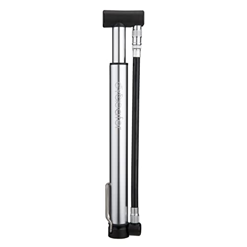 Cycleafer® Mini Pompe à air Portable pour pneus, Accessoires de vélo (argenté) Cover
