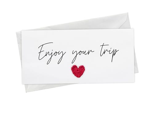 Enjoy your Trip Travel Money Wallet Card, Ticket or Cash Envelope Wallet For Gap Year,