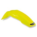 UFO Plastic Universal Supermoto Front Fender - Design 2 - RM Yellow