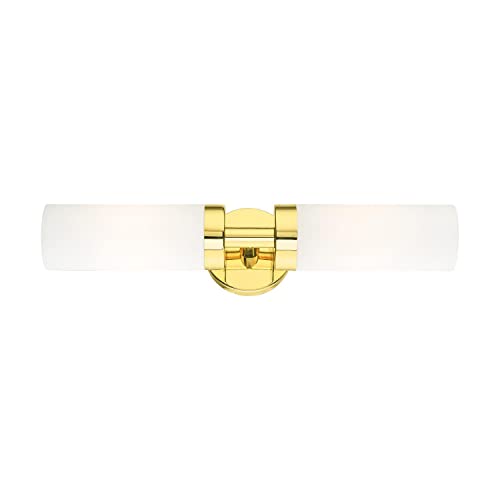 Image of Livex Lighting 15072-02 Aero Wall Sconce, Polished Brass