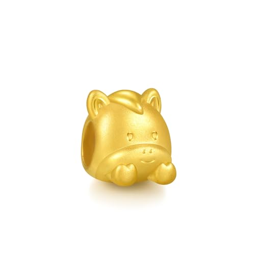 Image of CHOW SANG SANG 999 24K Gold Charme Cute Adorable Mini Chinese Zodiac Horse charm bracelet for Women & Men 17cm 95965C