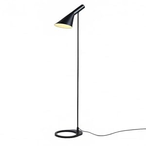 BarcelonaLED Lámpara de Pie Diseño Moderno Metal Nórdico Negro con Casquillo E27 con Cabeza Ajustable Interruptor de Pie para Suelo Salón Habitación Estudio