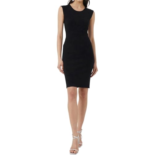 Image of French Connection Women's Viven Lace Cap Sleeve Dress Cocktail, Black, 8