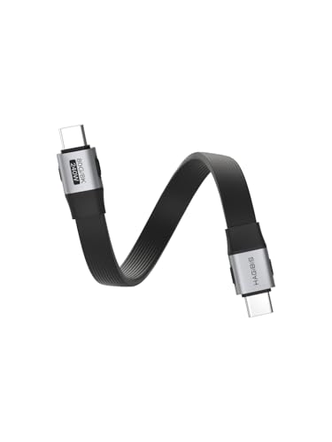 Image of Hagibis USB4 Cable, 80Gbps Data Transfer, 8K@60Hz Video Display, 240W Fast Charging USB-C Cable, USB 4 V2.0 for iPhone 16 15 Pro Max, iPad, Thunderbolt 5 /4, External SSD (50cm)