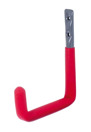 Alberts 802165 Wandhaken | wahlweise in verschiedenen Größen | grau, mit roter Gummierung | Durchmesser Ø12 mm | 140 x 115 mm