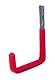Alberts 802165 Wandhaken | wahlweise in verschiedenen Größen | grau, mit roter Gummierung | Durchmesser Ø12 mm | 140 x 115 mm