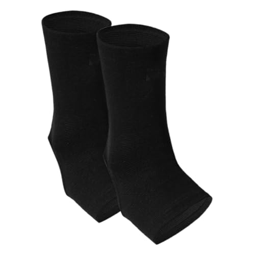 IWOWHERO 1 Pair Sports Ankle Brace Compression Sleeve for Weightlifting Lifting Wrist Straps Ankle Straps Gym Black Adult Size
