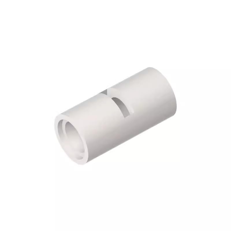 Gobricks GDS-887 Technic Pin Connector Round (Slotted) 50PCS Compatible with Lego Toy 62462 29219 DIY Parts and MOC Components for Major Brick Brands Color:White — image 1
