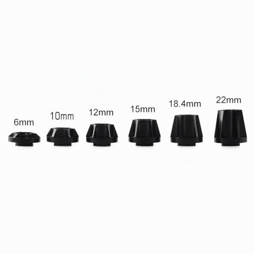INJORA RC 12mm Mitnehmer Hex Hub Adapter Metal Zubehör Set 4pcs für 1/10 RC Crawler 1,9 oder 2,2 Felgen Axial SCX10 TRX4 D90 (Schwarz 12mm) – Ansicht 3