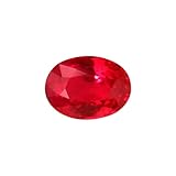 Dine Gems 5,75 quilates 6,30 Ratti cultivado de Madagascar Ruby Ratan Original Rojo Certificado Rashi Ratan Laal Pathar Manik | Manikiya | Rubí rojo para cualquier joyería tanto para hombres como