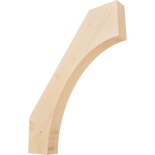 Ekena Millwork BRC04X26X32WTL00SDF 3 1/2"W x 26"D x 32"H Westlake Smooth Knee Brace, Douglas Fir