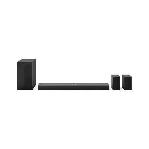Home Cinema LG S70TR Soundbar TV 500W su 5.1.1 Canali con Subwoofer Wireless, Casse Posteriori Incluse, Dolby Atmos, DTS:X, Speaker Centrale Up-firing, HDMI Passthrough 4K 120Hz, AI Sound Pro