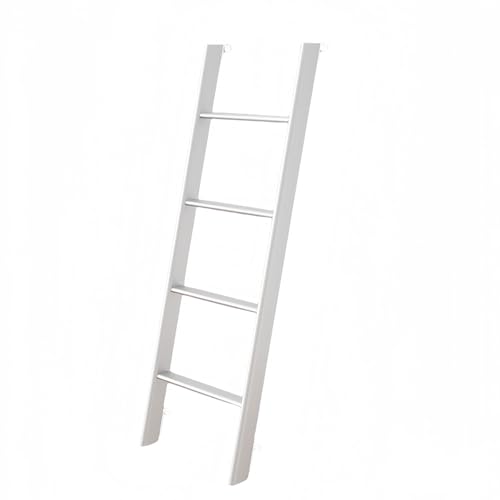 2段ベッド はしご ラダーシェルフ 床置きタイプ/フックタイプ ロフト用はしご 長さ 116cm 130cm 140cm 150cm 160cm 170cm 負荷150kg ロフトはしご Loft Ladder 省スペース 多用途 金属製はしご(白,吊り梯