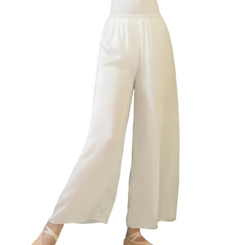 ROYAL SMEELA Wide Leg Chiffon Yoga Pants for Women