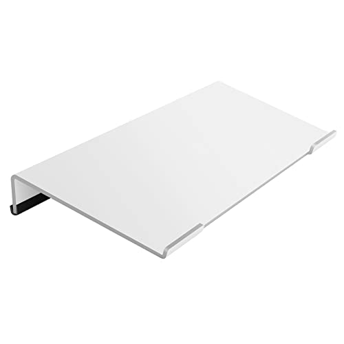 Egchi Computer-Tastaturständer, PC-Tastaturständer, geneigter Acryl-Tastaturständer für ergonomisches Tippen, transparente Tastaturablage für einfaches Tippen und Arbeiten (weiß) Cover