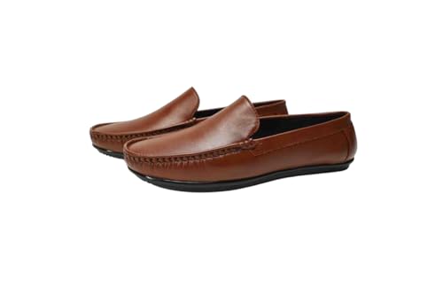Image of Classic Driving Loafer, Full-Grain Leather, Slip-On, Perforated, Non-Slip Sole, Men's