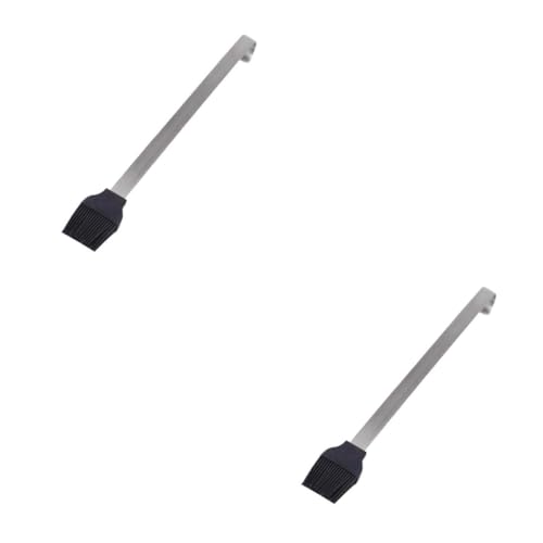 ibasenice 2pcs Meat Mop for Basting Food Brushes for Basting Kitchen Baking Handle Barbecue Utensil