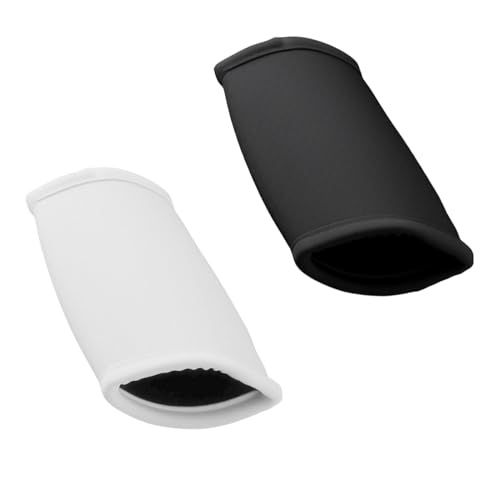2 Pcs Football Chin Strap Cover Sorft and Comfortable Sport Accessories Football Strap Pads for Youth Adults Compatible with Virtually All Helmets for Biking Rugby Lacrosse Skating (Black&White)