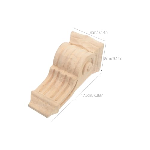 Corbeaux en bois sculpté pour fixer une tablette de cheminée instable dans le salon - 2