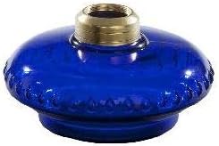 B & P Bracket Wall Shelf Kerosene Oil Lamp Glass Font Fount 5.75 in Cobalt Blue