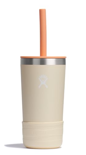 Hydro Flask Kids 12 Oz Tumbler with Lid and Straw for School - Insulated Stainless Steel in Coconut Cream - image 1