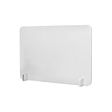 Deng Xuna Panneau de séparation de Bureau - cloison de Bureau en Acrylique pour Les centres d'appels d'étudiants, Les Bureaux, Les bibliothèques, Les salles de Classe (Blanc 30x40cm)