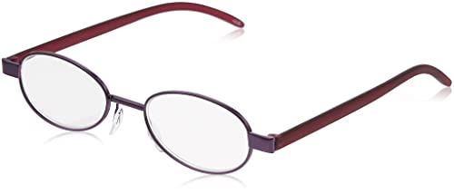 ウルトラ スリム 超 薄型 軽量 老眼鏡 (専用スリムケース付き) レディーズ パープル +2.00