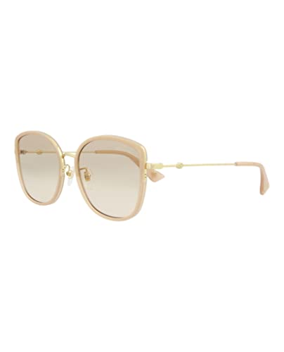 Gucci Square/Rectangle Sunglasses Nude Gold Pink Luxury Eyewear Made In Japan Metal Frame Designer Fashion for Everyday Luxury2
