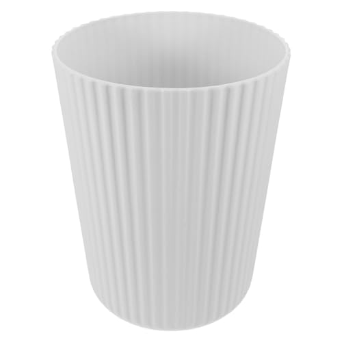 Poubelle murale ronde plastique blanc peu encombrante chambre