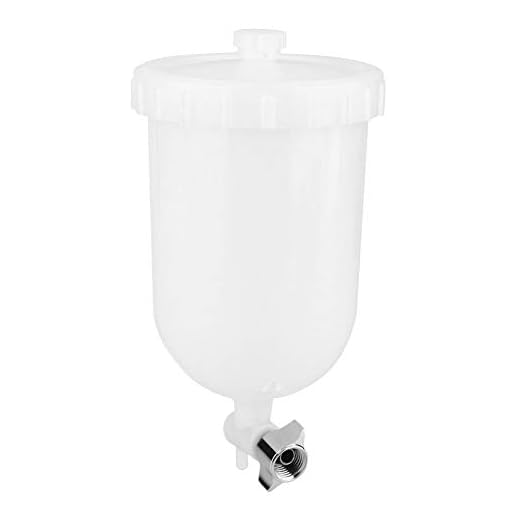 Recambio de Aceite de Vaso de Pintura de Plástico de Alimentación Lateral de Pistola Pulverizadora de Alta Dureza de 400ml para Pistola Pulverizadora W101/W71/R-2/K-2/F-2