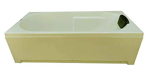 Image of MADONNA Divine Acrylic 5.5 feet Rectangular Bathtub (with Headrest) (Ivory)