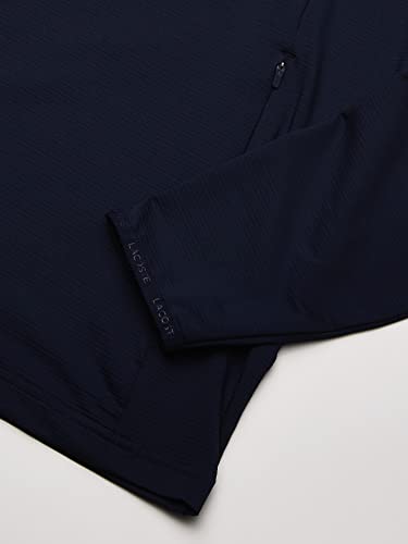 Lacoste Men's Sport 1/4 Zip Midlayer Sweatshirt, Navy Blue, Xxl #TOP2
