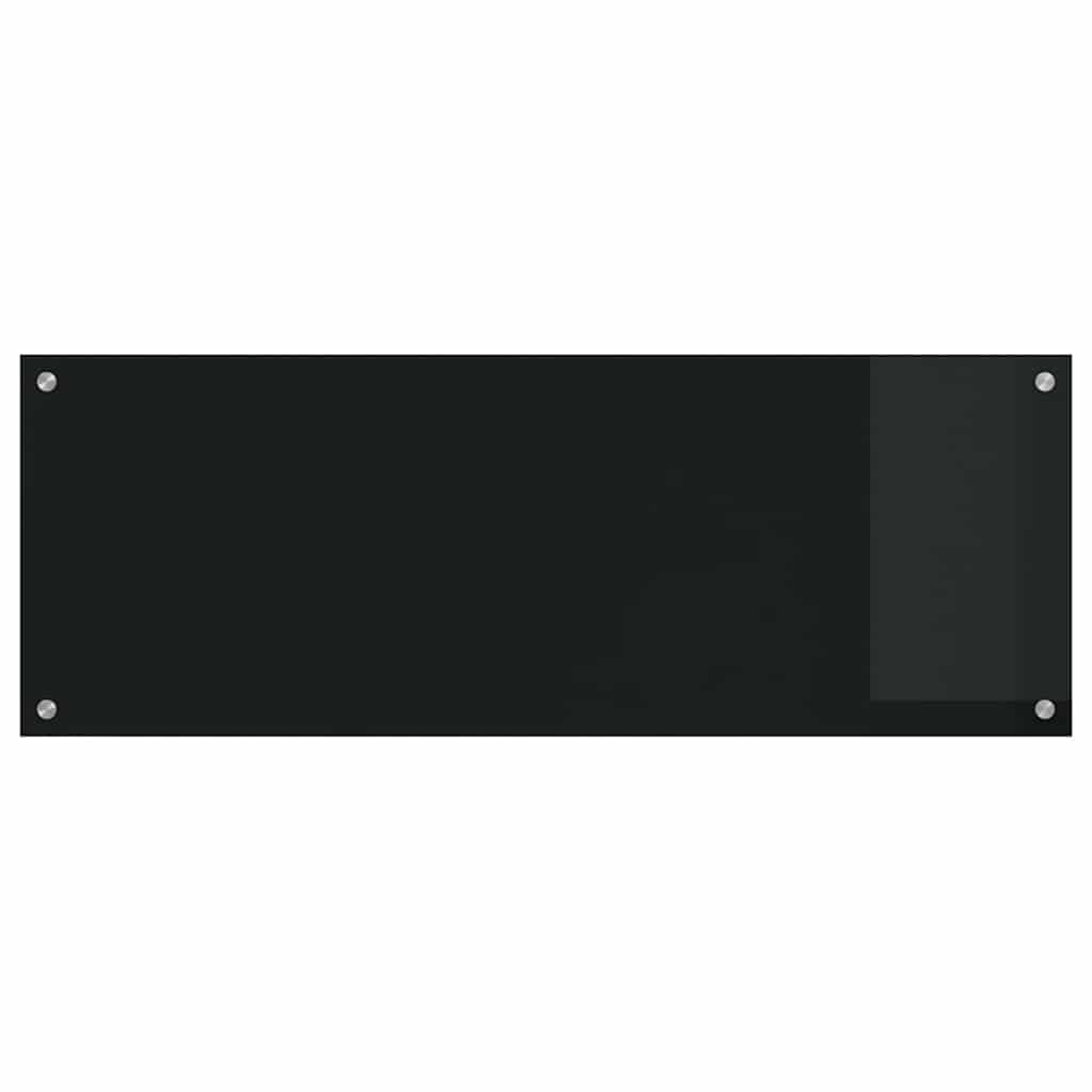 Generisch Küchenrückwand 2 pcs Schwarz 110 x 40 cm Gehärtetes Glas,Heim & Garten,Küche & Esszimmer,Küchenhelfer & -utensilien-3415494