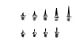 Cartasport replacement running spike pins - pyramid and tartan - (Silver, Tartan spikes - 7mm)