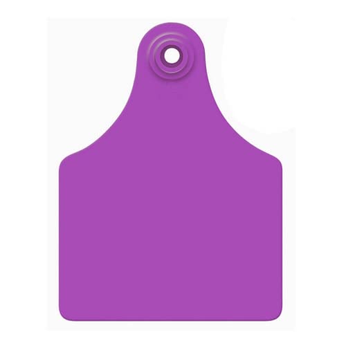 Allflex Global Maxi Blank Cattle Ear Tags 25 Ct Purple