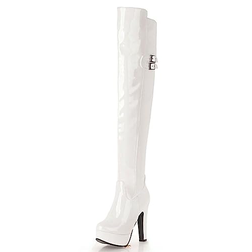 Bottes over knee pour bal et danse avec bout pointu chic de taille 39