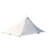 Tienda piramidal de aventura al aire libre, ligera e impermeable para una persona (verde hierba)