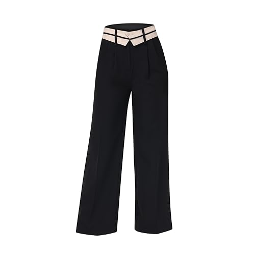 Women Flowy Chic Breathable Casual Office Dress Pant Petite/Regular/Tall