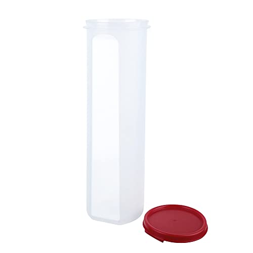 Image of Cutting EDGE Smart Slim Storage Airtight Container-Red,Set of 4 | Plastic material, size - 1.1L+585ml+2x250ml , pantry organization, pulses storage, grains storage, kitchen Storage