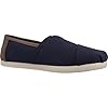 TOMS Men's Alpargata Classic Sneaker, Navy Brushed Twill/Tan Synthetic, 7.5 UK #4